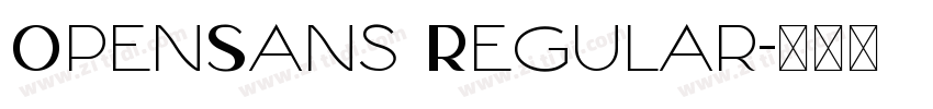 0penSans Regular字体转换